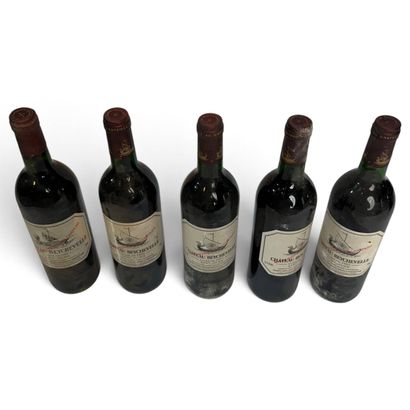 5 bottles of Château BEYCHEVELLE, 4th growth...
