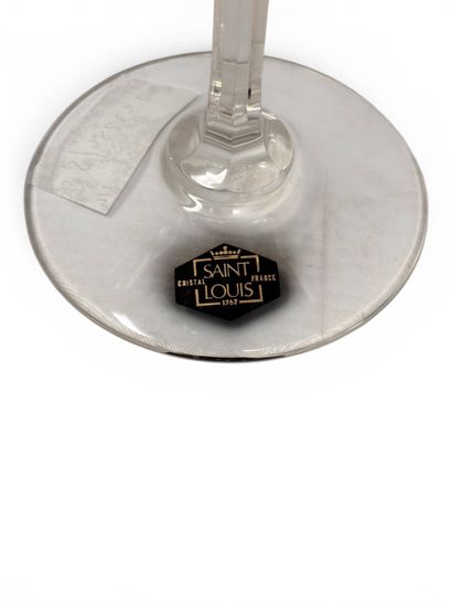 Saint-Louis
Four cut crystal Rhine glasses,...