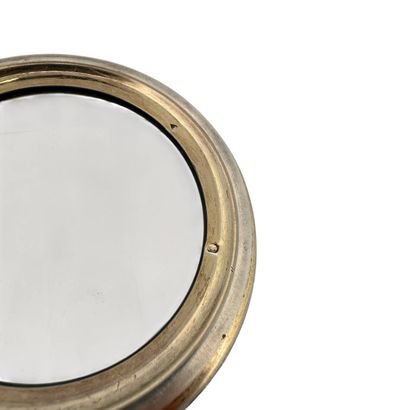 Silver (950) desk magnifying glass with chased...