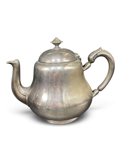 CHRISTOFLE 
Silver plated tea set consisting...