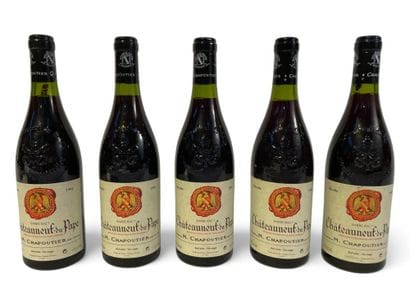 5 bouteilles CHÂTEAUNEUF-DU-PAPE 