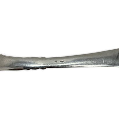 Set of 6 silver forks (950), with the handle...