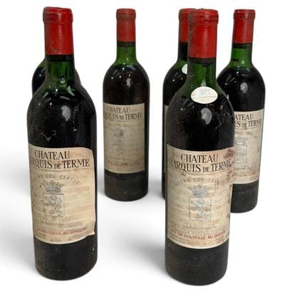 6 bottles of Château MARQUIS DE TERME, 4th...