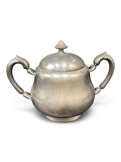 CHRISTOFLE 
Silver plated tea set consisting...