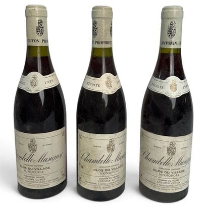 3 bottles of CHAMBOLLE-MUSIGNY 