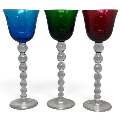 Saint-Louis
Three Roemer glasses, 