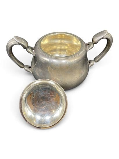CHRISTOFLE 
Silver plated tea set consisting...