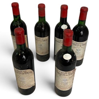 6 bottles of Château MARQUIS DE TERME, 4th...
