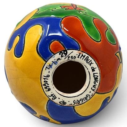 Longwy
Glazed earthenware egg, 