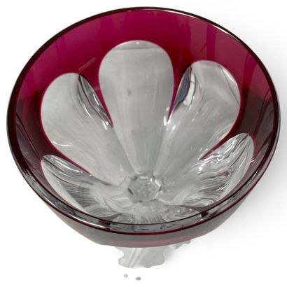 BACCARAT 
HARCOURT-model overlay-cut crystal...
