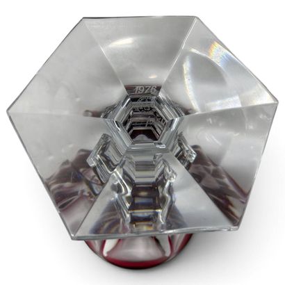 BACCARAT 
HARCOURT-model overlay-cut crystal...