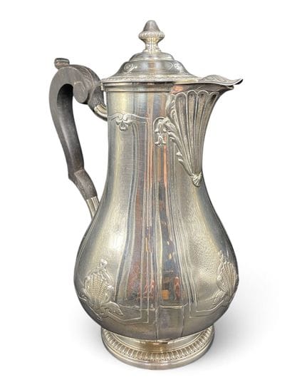 RAVINET DENFER
Silver (950) coffee pot with...