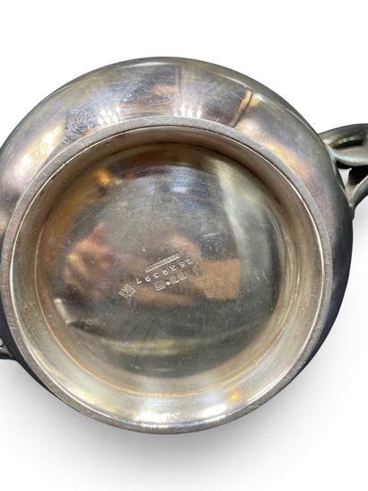 CHRISTOFLE 
Silver plated tea set consisting...