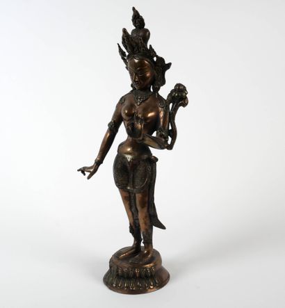 THAÏLANDE, XXe siècle 
Statue de bouddha...