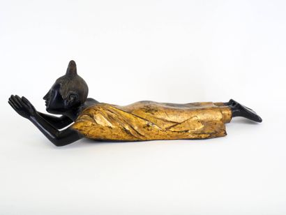 BIRMANIE - XXe siècle
Statuette d'orant en...