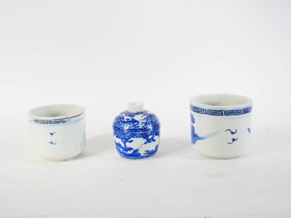 CHINE, fin XIXe début XXe
Ensemble de trois...