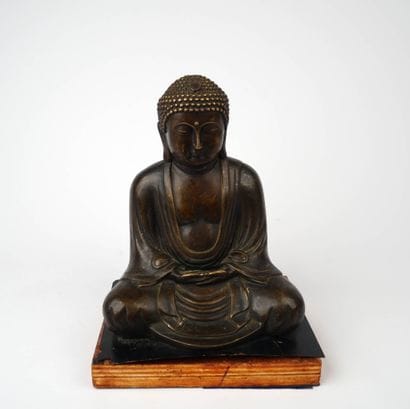 JAPON, fin du XIXe - début du XXe siècle.
Statuette...