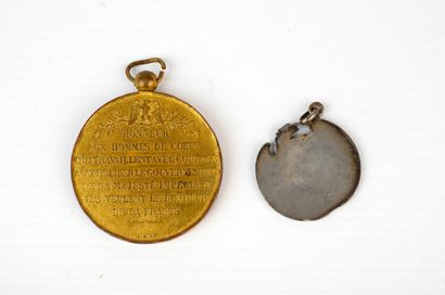 Second Empire
Médaille en cuivre doré d'hommage...
