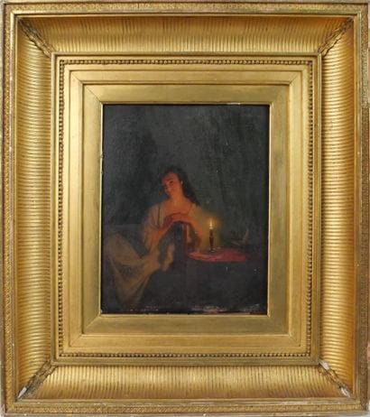 ÉCOLE FRANÇAISE DU XIXe SIÈCLE
Jeune femme...