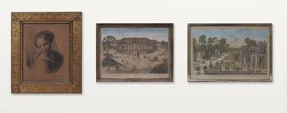 LOT DE TROIS PIÈCES :

– ÉCOLE DU XIXe SIÈCLE
Portrait...