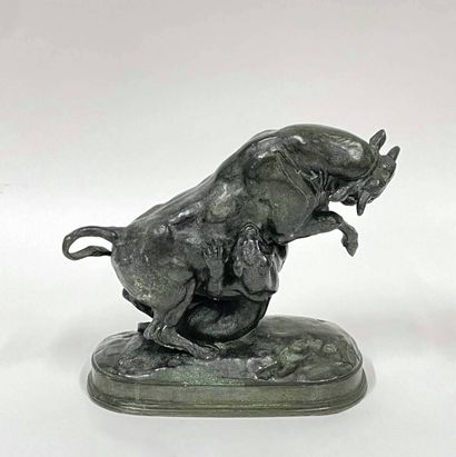 Antoine Louis BARYE (1795-1875)
Taureau attaqué...