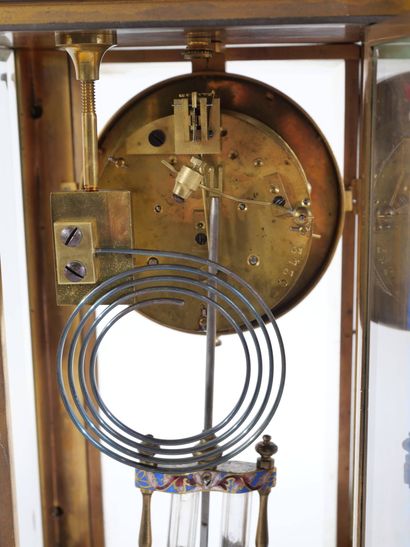 Pendule d’époque Napoléon III en bronze et...