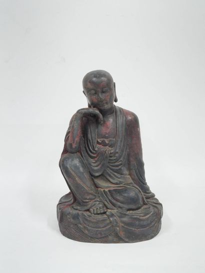CHINE - XXe siècle
Statuette de Luohan en...