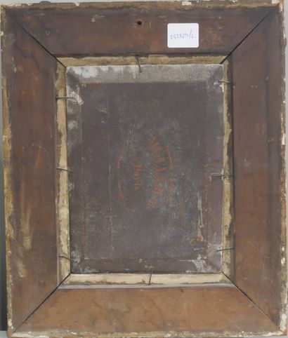 Ecole Française XIXème
Mère assise et son...