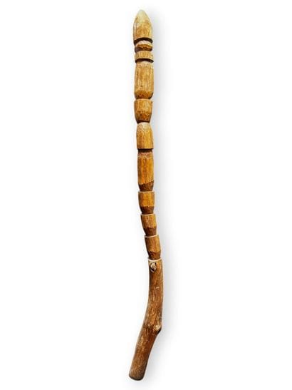 KANAK, Nouvelle-Calédonie, 
Poteau de case...