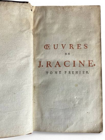 RACINE Jean, Les Oeuvres, Editions chez Durand...