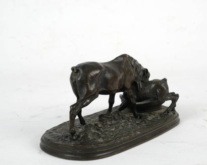 Pierre-Jules MÊNE (1810-1879)
Jument arabe...
