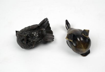 JAPON, époque Meiji (1868-1912)
Deux petits...