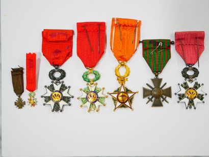 MILITARIA
Lot de 7 médailles, comprenant...