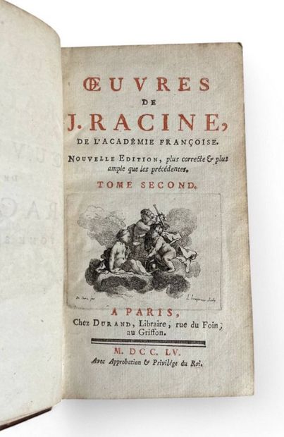 RACINE Jean, Les Oeuvres, Editions chez Durand...