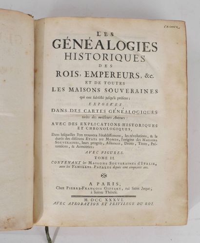 Les généalogies historiques des rois, empereurs,...