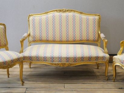 Mobilier de salon contemporain d'esprit XVIIIème...