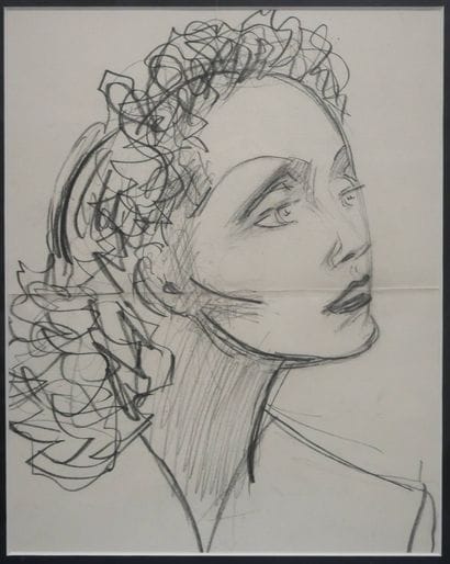 KIFFER Charles (1902-1992) 
Portrait d’Edith...
