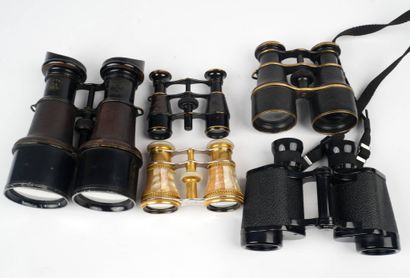 Ensemble de cinq paires de jumelles de théâtre...