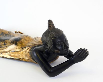 BIRMANIE - XXe siècle
Statuette d'orant en...