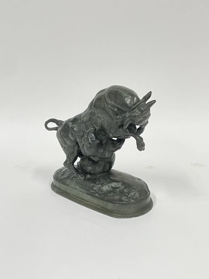 Antoine Louis BARYE (1795-1875)
Taureau attaqué...