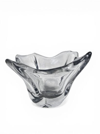 DAUM FRANCE 
Grand vase de forme libre, vers...