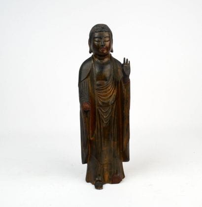 JAPON - XIXe siècle, époque Edo-Meiji.
Bouddha...