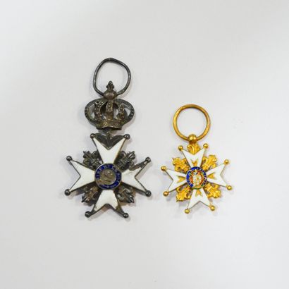FRANCE
Croix en réduction de l’Ordre de Saint-Louis,...