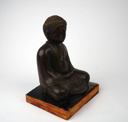 JAPON, fin du XIXe - début du XXe siècle.
Statuette...