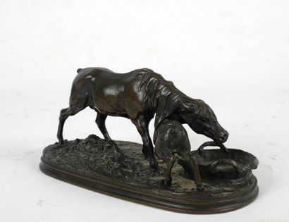 Pierre-Jules MÊNE (1810-1879)
Jument arabe...