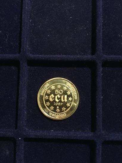 [OR - BELGIQUE]

50 ECU 1987 - Charles Quint...