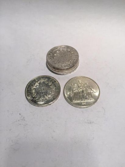 [ Pièces en argent ]

Lot de 6 pièces de...