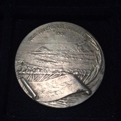 Médaille en maillechort «Le Nickel» Société...