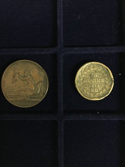 [MEDAILLE]
lot composé de :
- 1 décime Napoléon...