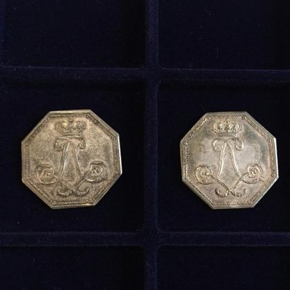 [JETONS]

2 Jetons octogonal en argent 